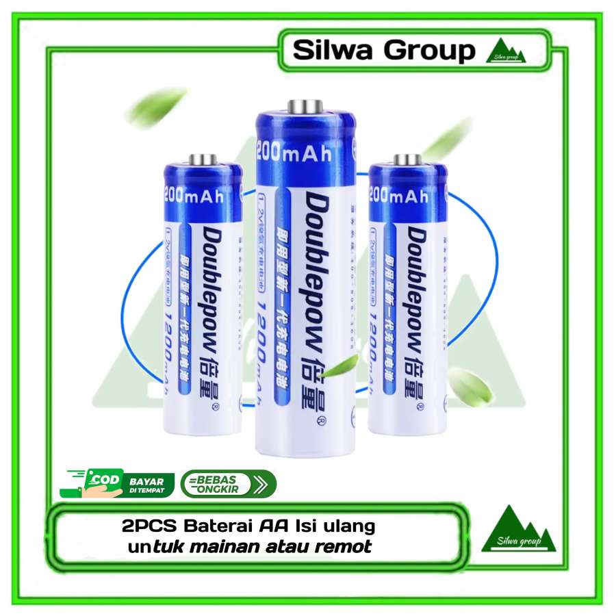 Baterai cas AA Doublepow 1200mAh