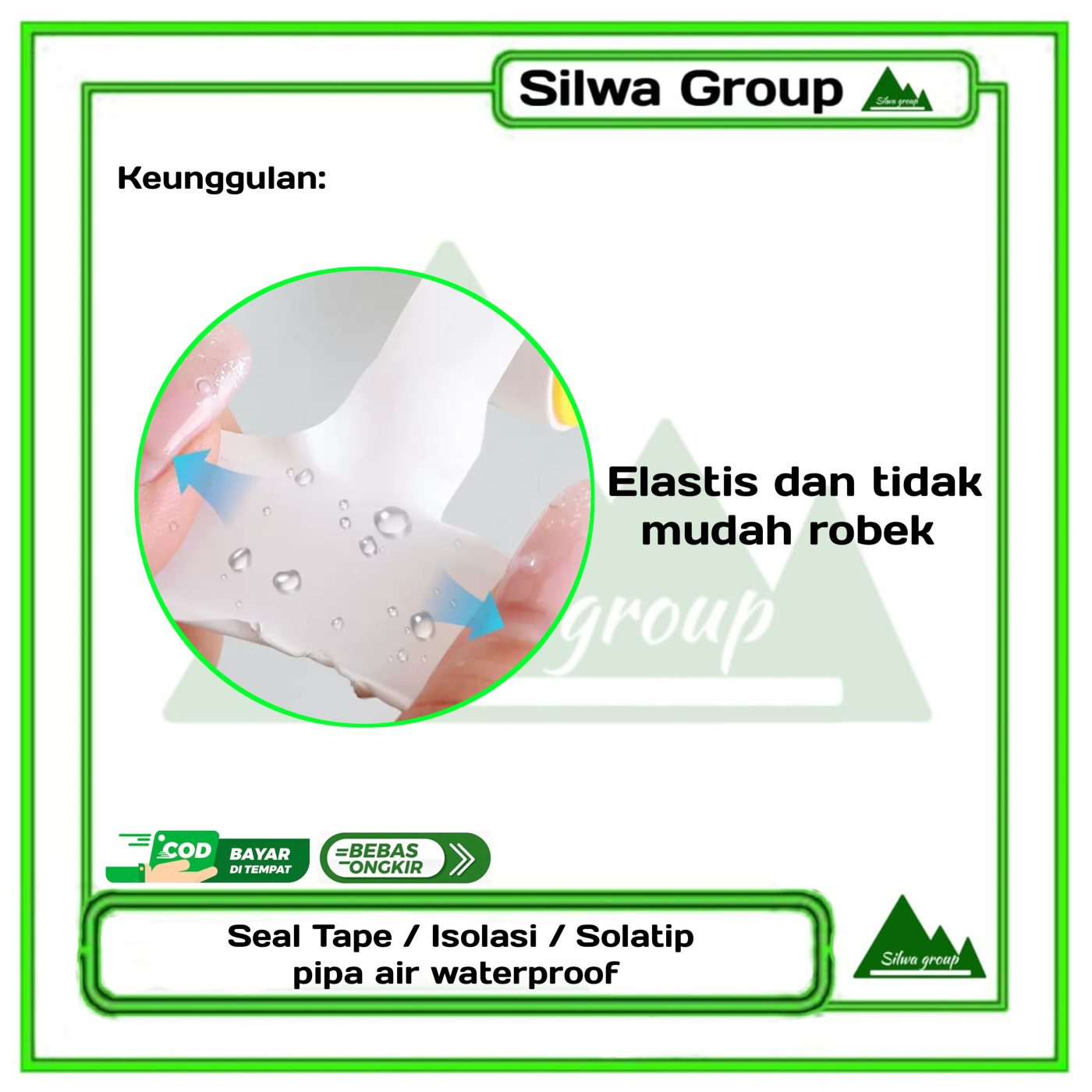 Seal tape solasi sambungan pipa air waterproof