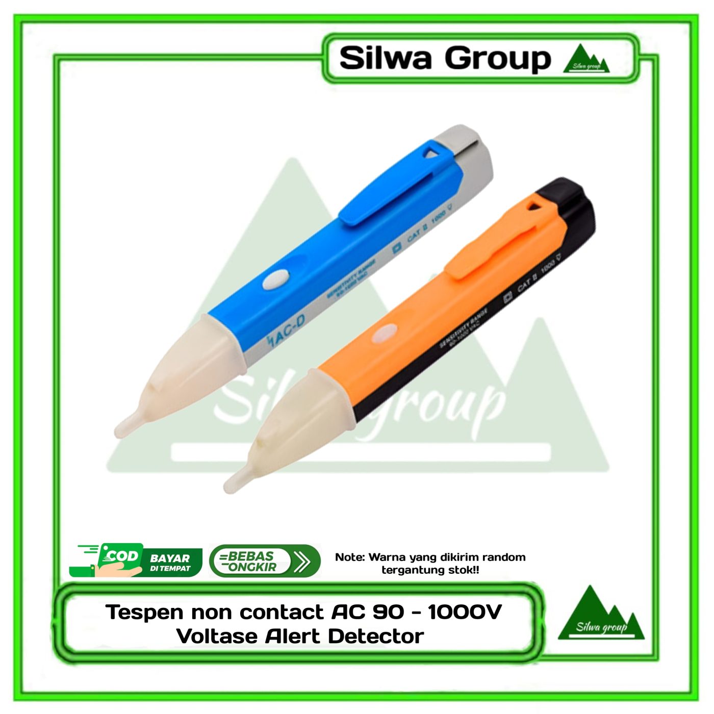 Tespen non contact AC 90-1000V alert detector pen detektor kabel putus