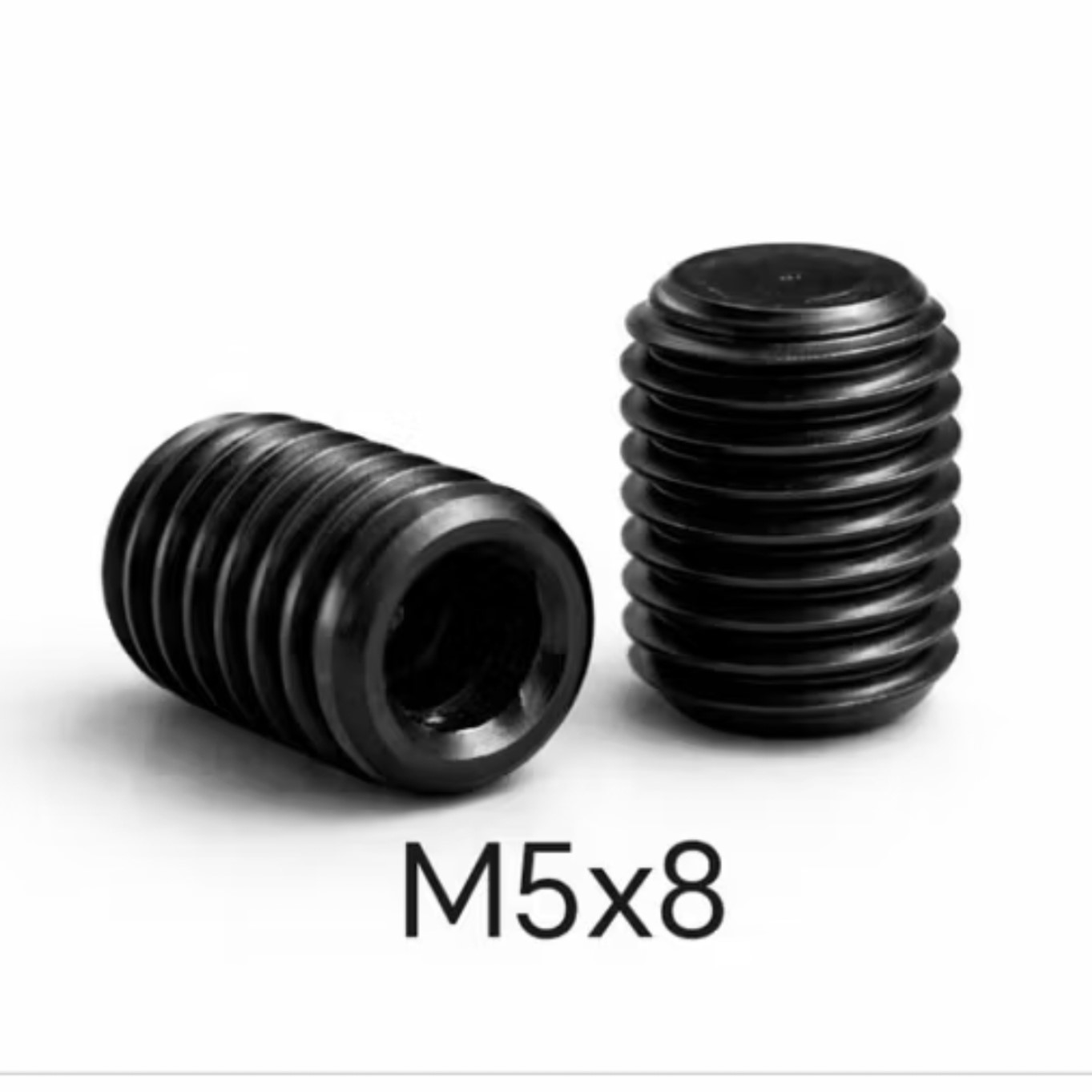 Baut M5X8 bahan besi hitam