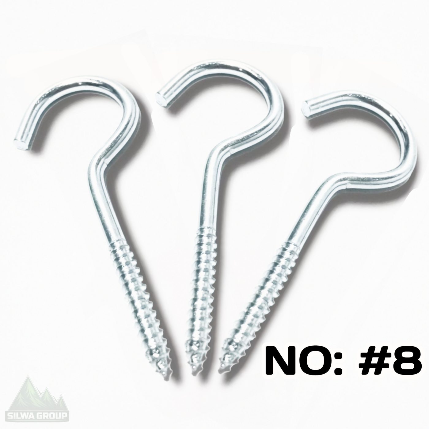 Sekrup Hook Tanda Tanya No 8 Kait Gantung Serbaguna Zinc Plated